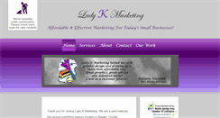 Desktop Screenshot of ladykmarketing.com
